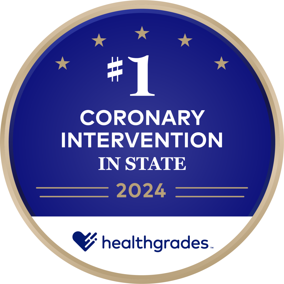 #1 in State for Coronary Intervention Award Image